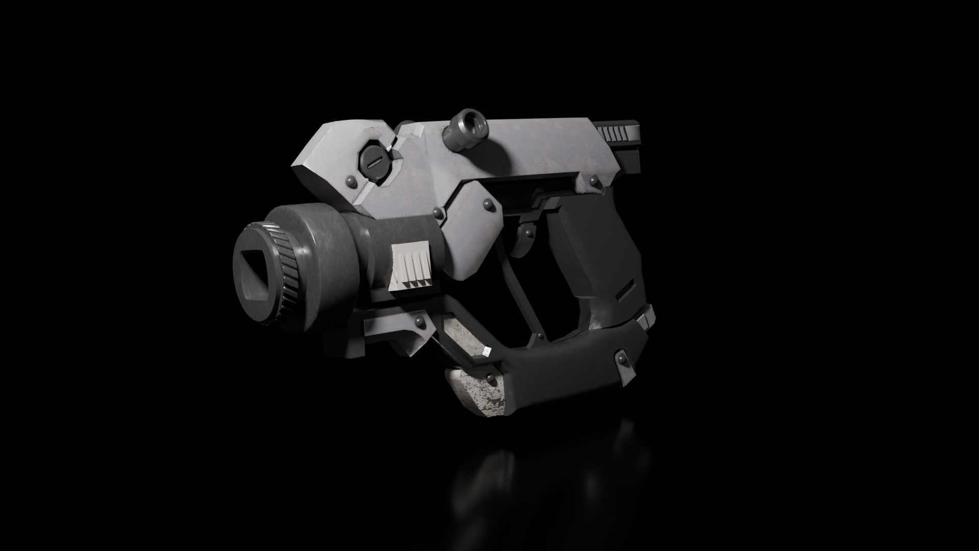 Sci-Fi Gun — Blender render
